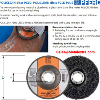 PFERD Policlean disc PCLD PLUS For coarse cleaning, Ø100mm - Ø125mm - Image 3