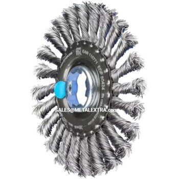 Alternative view of PFERD Wheel Brush Knotted RBG Stainless Steel Wire 0.50 mm 12512/X-LOCK 4007220 118771
