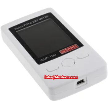 RS PRO Gauss Meter 124-0939 (Resolution; 0.01 μT/0.01 mG) USB Mini-B, high frequency (RF) Range; 50 MHz - 3.5 GHz,  low frequency (EMF); 50-60 Hz - Image 3