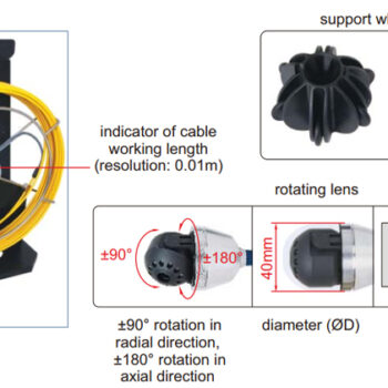 INSIZE Videoscope VSP-201 (1Mpx, 7 Inch display, HDMI, USB, Rechargeable) IP 64, Range; 3 - 30 Meter, Lens; Ø6.4mm - Ø40mm - Image 3