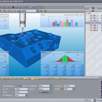 UNIMETRO Coordinate Measuring Machine HELIUM (Renishaw Probe, 3-Axis Manual) Resolution 0.1μm, Accuracy; ±1.3μm, Range; 500x500x400mm - Image 30