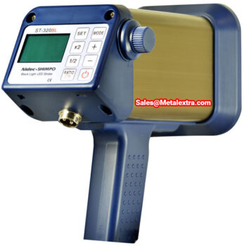 SHIMPO Stroboscope Black Light ST-320BL (Rechargeable, Backlit LCD) 60 to 120,000 FPM; 1-2000 Hz - Image 2