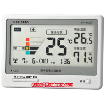 SK SATO Indoor Wet Bulb Globe Temperature Monitor SK-161GT (Humidity; 0~95%RH) Range; 0.0°C~50°C