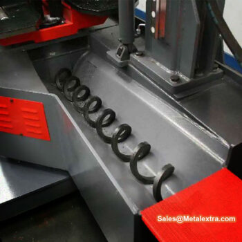 Alternative view of KARMETAL Semi-Auto Miter Band Saws KDG 400x610 DM (Motor 4KW/5.36HP ~1400 RPM) Cutting 0°; 300 x 610 mm, 45°; 300 x 430 mm, 60°; 270 x 300 mm, -45°; 300 x 410 mm