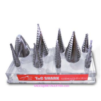 TNC SHARK Helical Step Drill 2 Flute HSS Cobalt Hex Shank ø4mm - ø35mm - Image 2