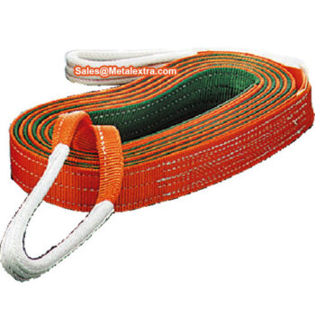 Alternative view of TRUSCO Belt Sling JIS3 Grade G75 (JIS B 8818 standard, Double end hook) Belt; 75 x 8mm for 2.5 Ton, Range; 1 - 10 Meter
