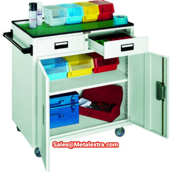 TRUSCO Tool Wagon with Drawer / Door NTS-503N-W, 600x400x880 - Image 2