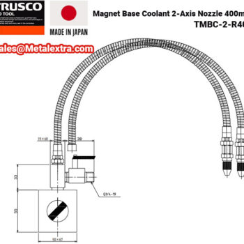 Alternative view of TRUSCO Coolant 2 Hose 400mm,Magnet Base, TMBC-2-R400