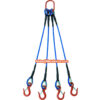 TRUSCO Wire Rope Sling TWSP4P (4 hanging with collar coating shrinkage cover), Thickness; Ø6-12mm, Angle; ≤60°, Range; 1 - 2 Meter