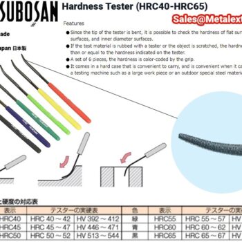 TSUBOSAN Hardness Tester MA00600 Checker File HRC40-HRC65 Set of 6 Japan Made - Image 4