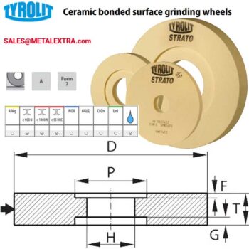 Alternative view of TYROLIT Strato Precision Rough Surface Grinding Wheel A ⌀400mm FORM 7 590670