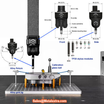 UNIMETRO Coordinate Measuring Machine HELIUM (Renishaw Probe, 3-Axis Manual) Resolution 0.1μm, Accuracy; ±1.3μm, Range; 500x500x400mm - Image 5