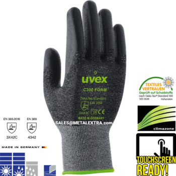 UVEX Cut Protection Glove EN 388:2016 C400 foam Touchscreen Ready 60544 - Image 3