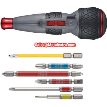 VESSEL Screwdriver Electric Dora Ball Grip 1 Bits, Rechargable, 220USB-S1 - Image 4