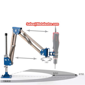 VESSEL Tool Arm Hand Free (300 + 300 mm, 4.5 Nm, Swivel Type) HFC1-300DR - Image 3