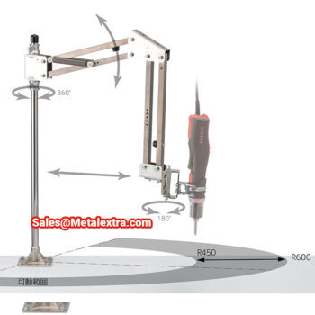 VESSEL Tool Arm Hand Free (450 + 600mm,  4.5 Nm, Swivel Type) HFKCC-3-1DR - Image 3