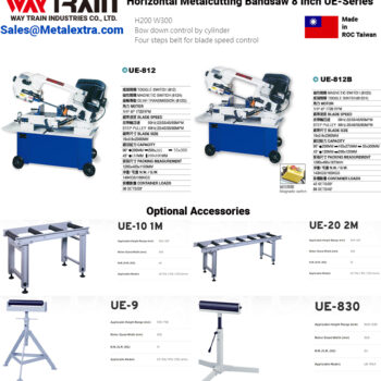Alternative view of WAYTRAIN Manual Bandsaw UE-812 (1HP 4P 1720 RPM) Cutting 90°; 200 x 265 mm, Cutting 45°; 200 x 100 mm