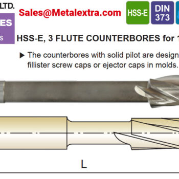 Alternative view of YG-1 Counterbore Drill EL950, FINE, DIN 373, HSS-E, M3 - M12