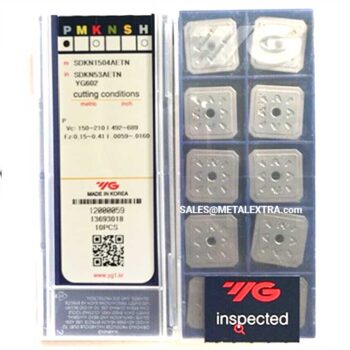 Alternative view of YG-1 Face Milling Positive (4 Corners ISO) SDKN Hard Material Insert