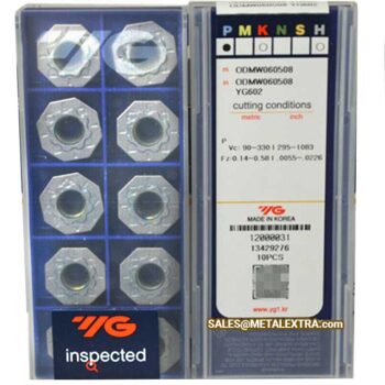 Alternative view of YG-1 Face Milling Positive ODMW 060508 (8 Corners) Insert for Hard Material