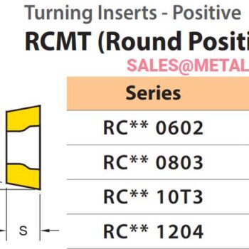 YG-1 Turning Insert Positive (ISO) RCMT for General Purpose Turning Steel & Cast Iron - Image 3