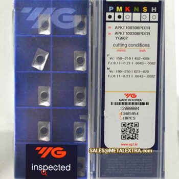 YG-1 Shoulder Milling Positive APKT (2 Corners) Insert for General Steel - Image 3