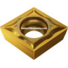 YG-1 Turning Insert Positive (80˚ ISO) CCMT-UF YG801 PVD Coated Carbide for Finish Turning Steel, Stainless Steel, Cast Iron & Hi-Temp Alloys